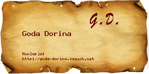 Goda Dorina névjegykártya