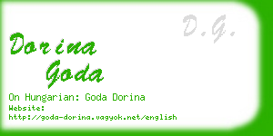 dorina goda business card